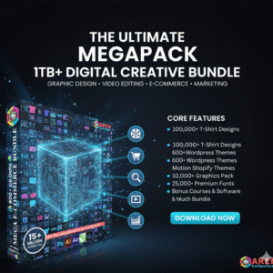 Mega E-Commerce Mastery: The Ultimate 1TB+ Graphic Design, Video Editing & Digital Marketing Bundle