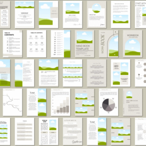 The Ultimate 150-Page Canva eBook & Course Workbook Template: Fully Editable Lead Magnet & Coaching Toolkit