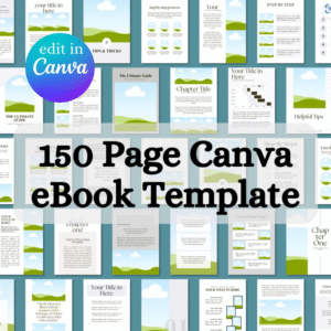 The Ultimate 150-Page Canva eBook & Course Workbook Template: Fully Editable Lead Magnet & Coaching Toolkit